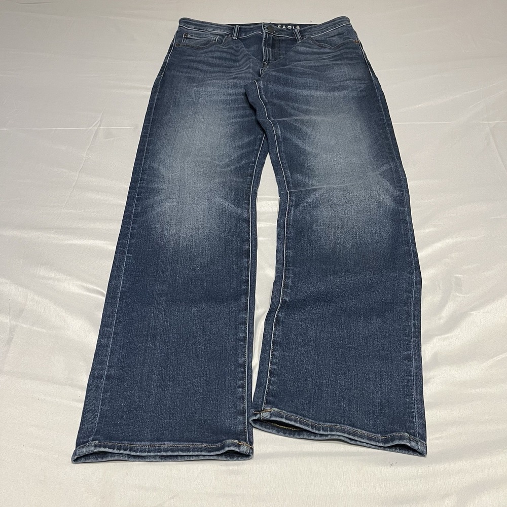 American Eagle Jeans Mens Size 32x32 Original Boot Cut Blue Denim Western Y2K